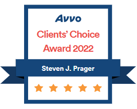 Avvo Clients' Choice Award 2022 Steven J Prager Five stars